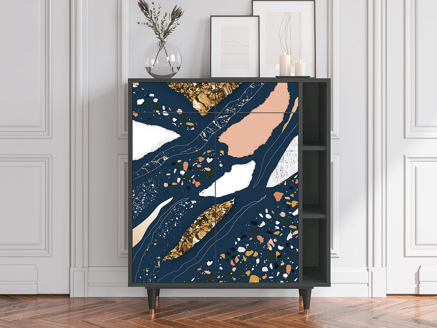 Buffet - 96х110х41 cm - BS6 - Nude Iceberg, Anthracite