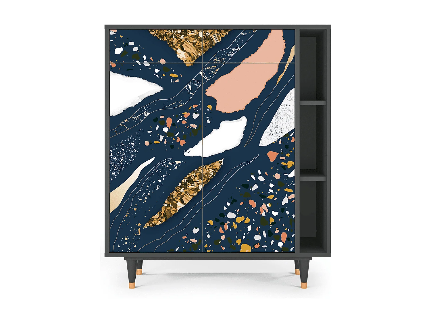 Buffet - 96х110х41 cm - BS6 - Nude Iceberg, Anthracite