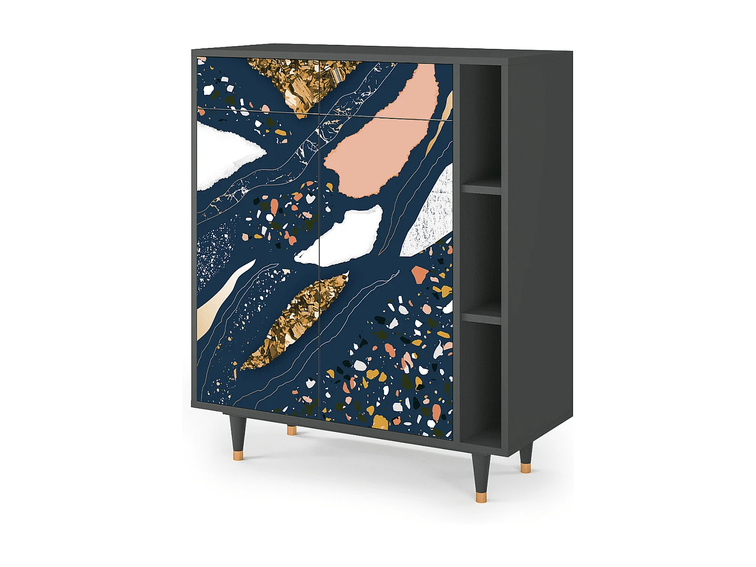 Buffet - 96х110х41 cm - BS6 - Nude Iceberg, Anthracite