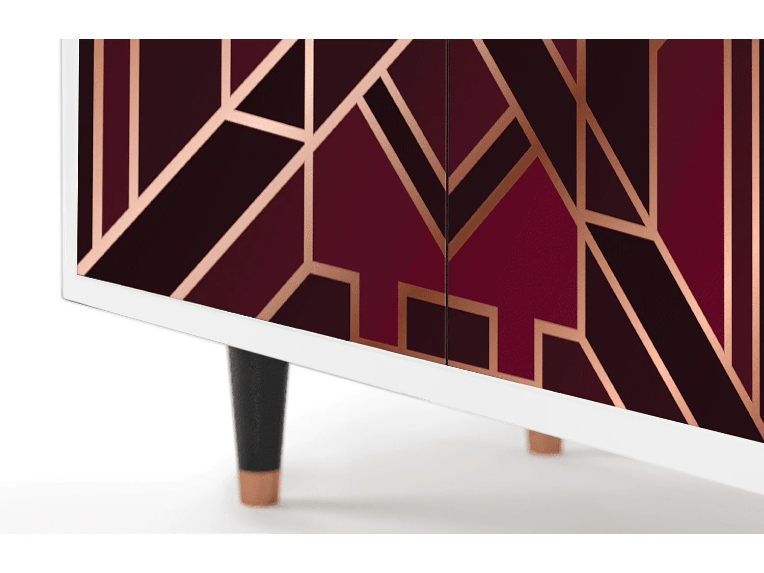 Kredens - 94x96x48 cm - BS3 - Burgundy Jewelery, Biały