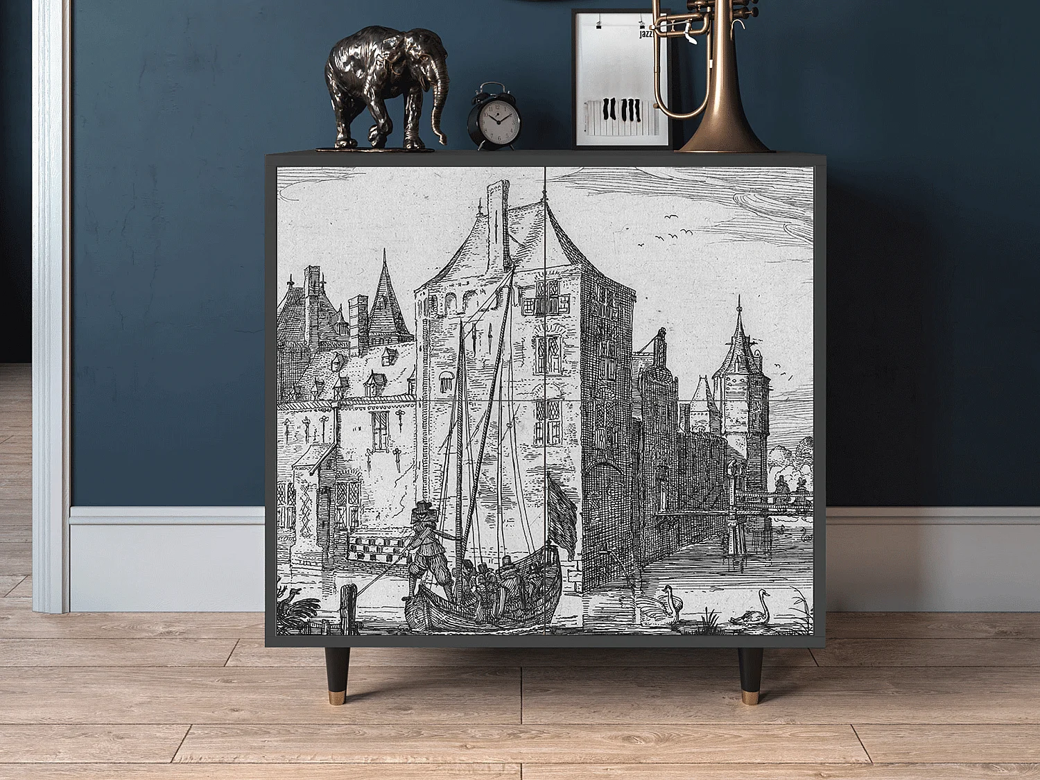 Aparador - 94x96x48 cm - BS3 - Castle by Breugel, Antracite