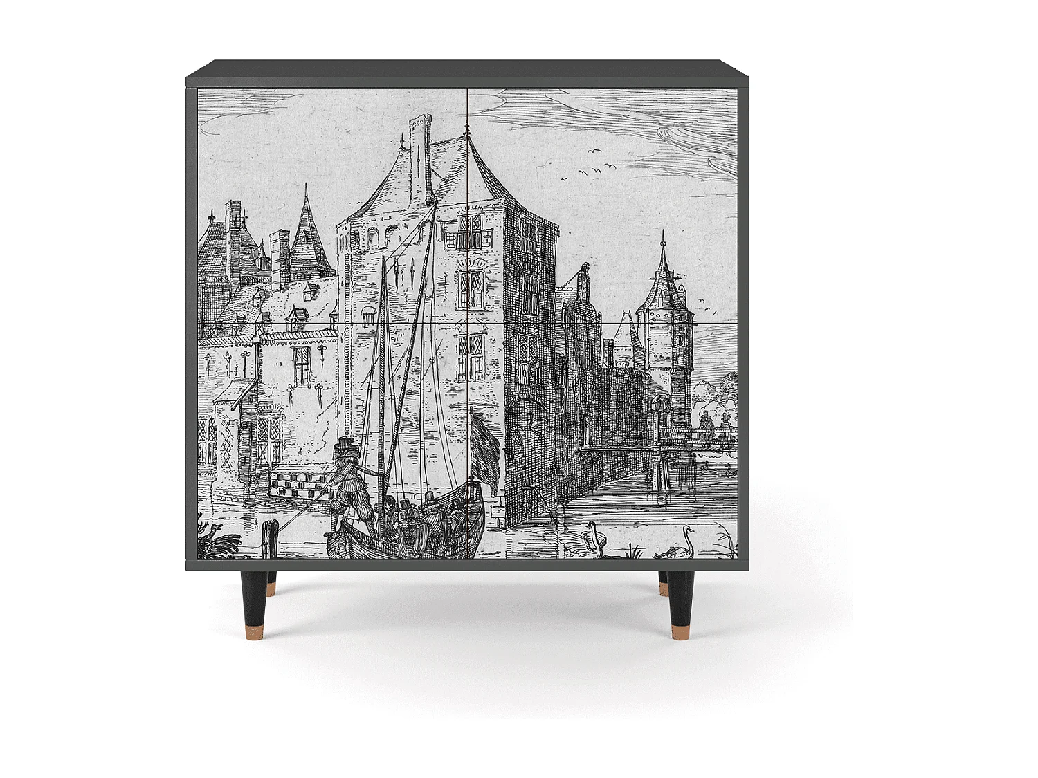 Aparador - 94x96x48 cm - BS3 - Castle by Breugel, Antracite
