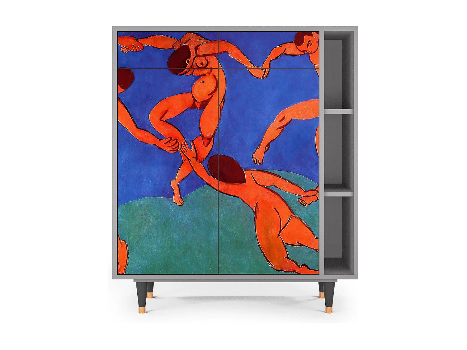 Kredens - 96х110х41 cm - BS6 - The Dance by Matisse , Szary