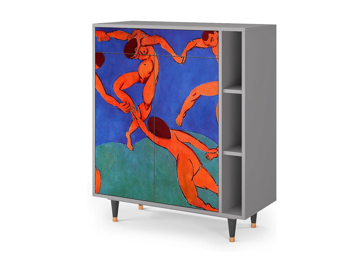 Kredens - 96х110х41 cm - BS6 - The Dance by Matisse , Szary