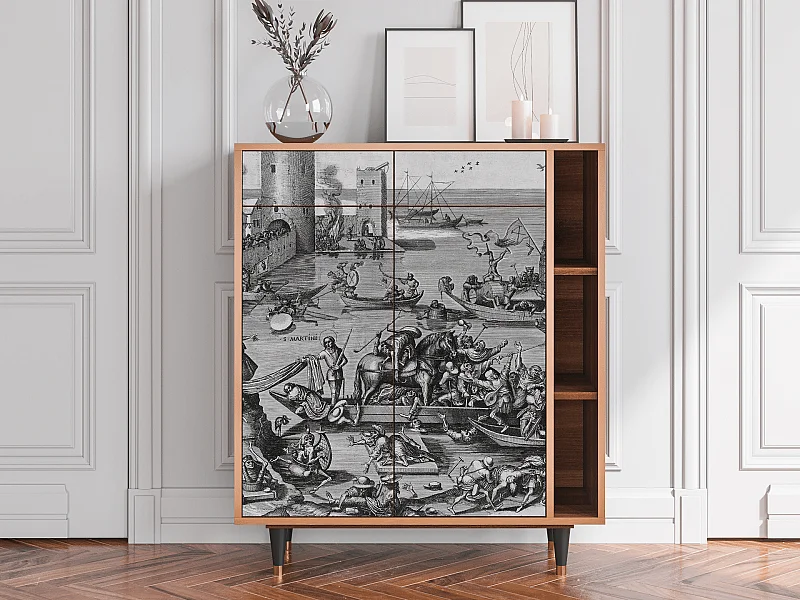 Kredens - 96х110х41 cm - BS6 - Saint Martin, Orzech