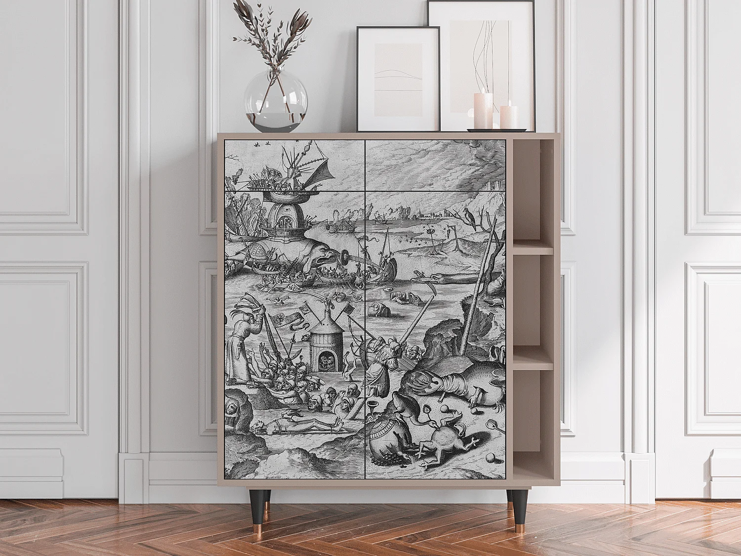 Sideboard - 96х110х41 cm - BS6 - The Temptation, Latte