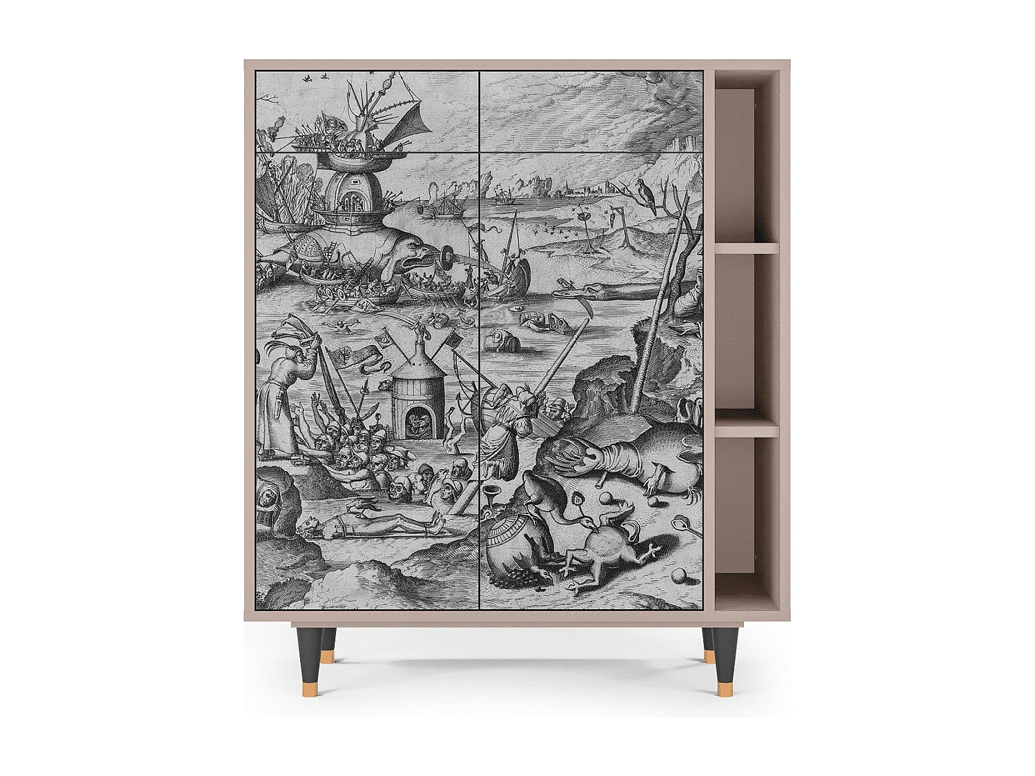 Sideboard - 96х110х41 cm - BS6 - The Temptation, Latte