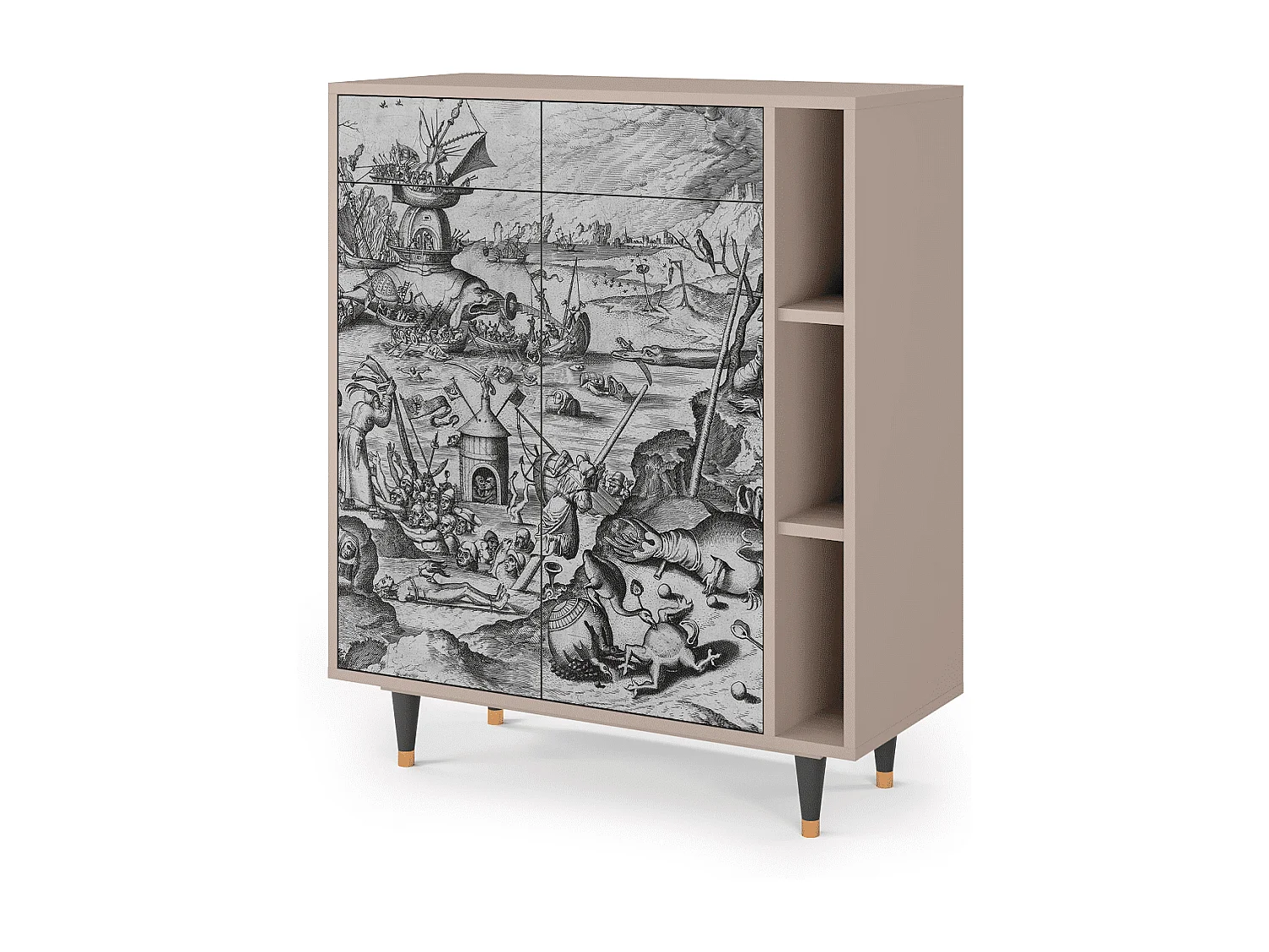 Sideboard - 96х110х41 cm - BS6 - The Temptation, Latte