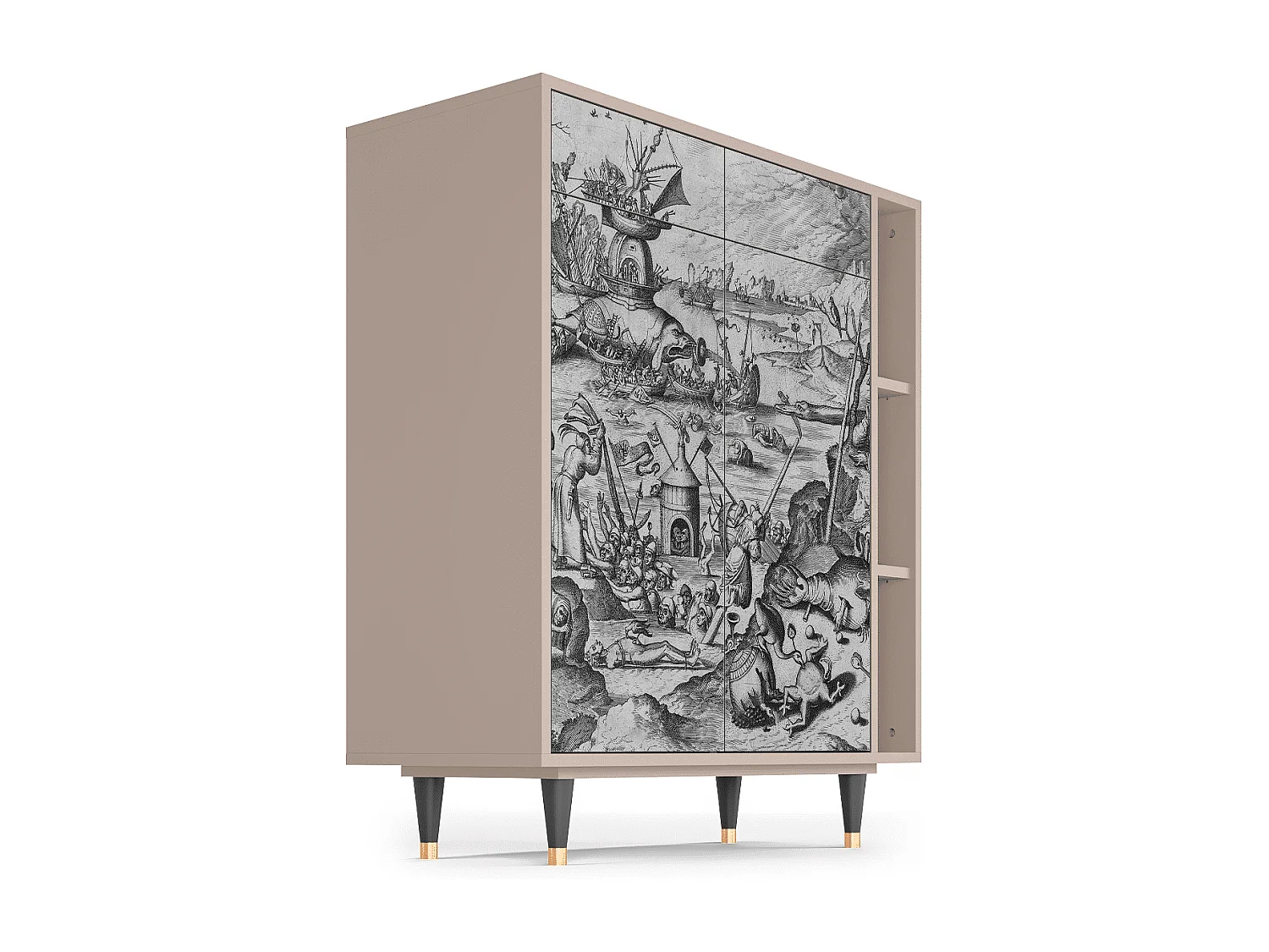 Sideboard - 96х110х41 cm - BS6 - The Temptation, Latte