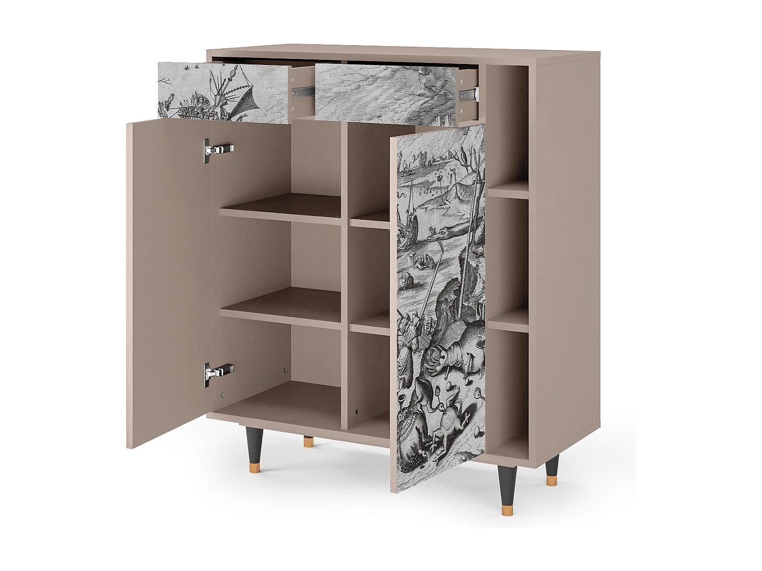 Sideboard - 96х110х41 cm - BS6 - The Temptation, Latte