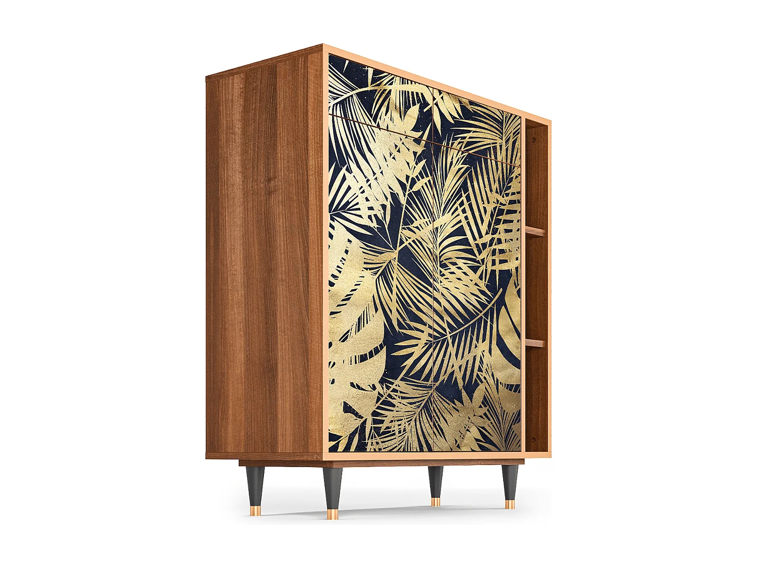 Kredens - 96х110х41 cm - BS6 - Jungle Vibes, Orzech