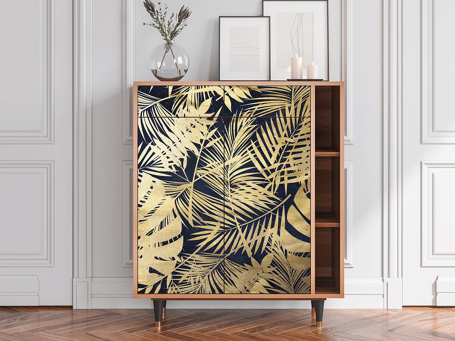 Dressoir - 96х110х41 cm - BS6 - Jungle Vibes, Walnoot