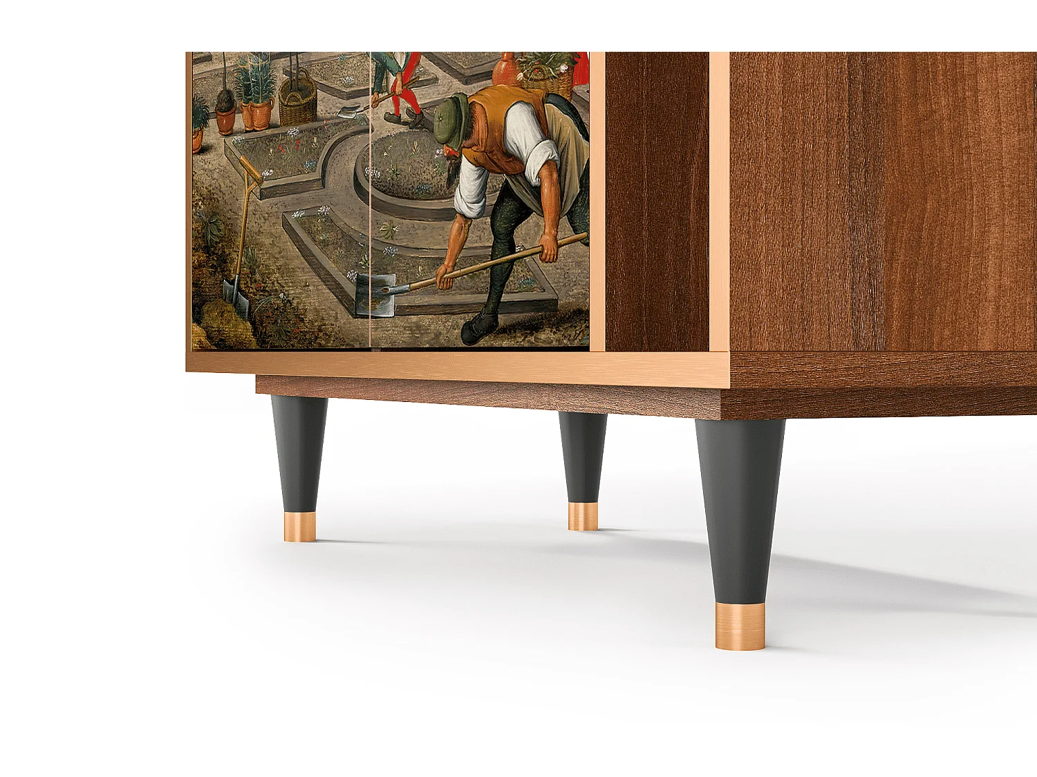 Kredens - 96х110х41 cm - BS6 - The Younger - Spring, Orzech