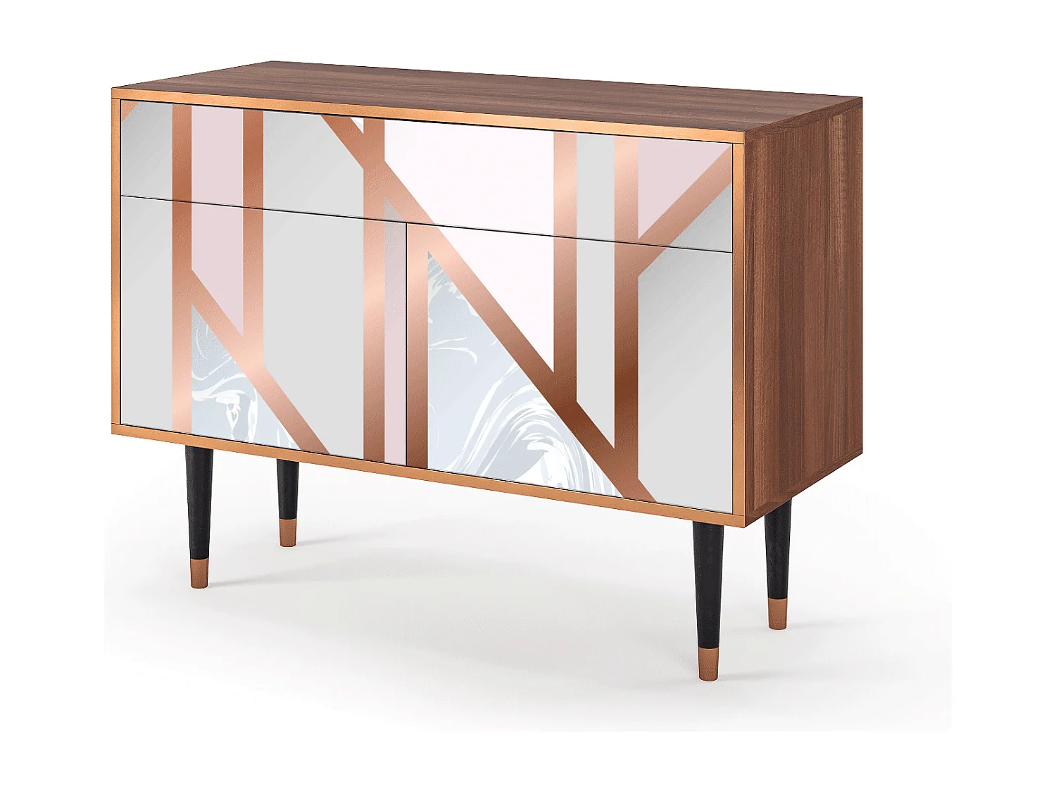 Credenza - 115x85x48 cm - BS4 - Champagne Story, Noce
