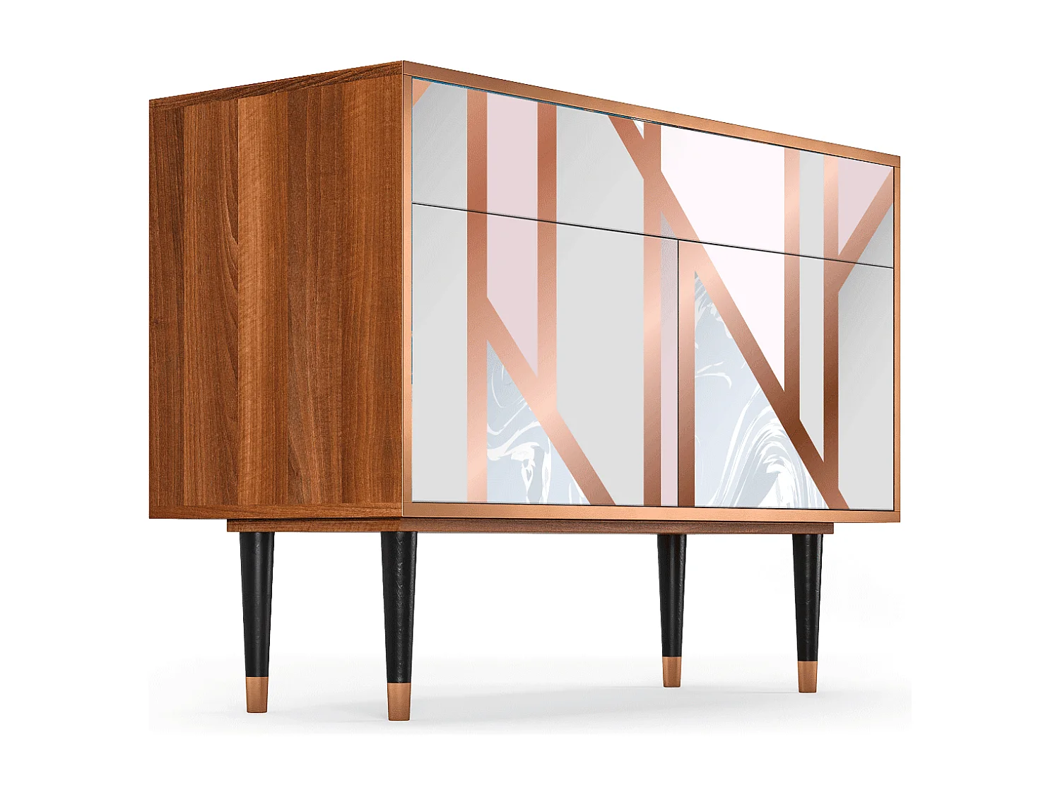 Credenza - 115x85x48 cm - BS4 - Champagne Story, Noce