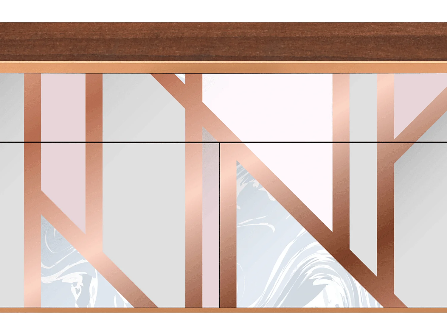 Credenza - 115x85x48 cm - BS4 - Champagne Story, Noce