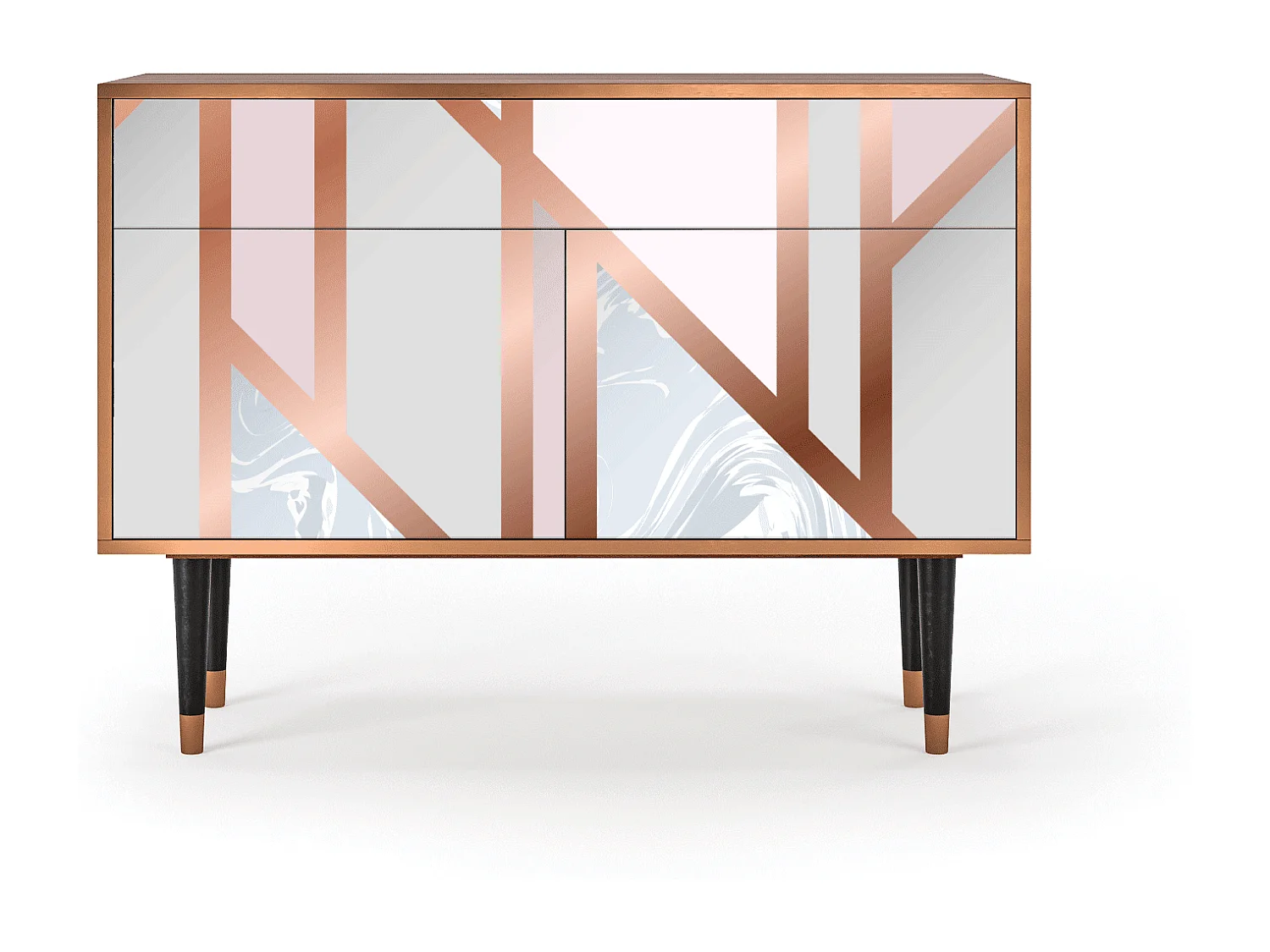 Dressoir - 115x85x48 cm - BS4 - Champagne Story, Walnoot