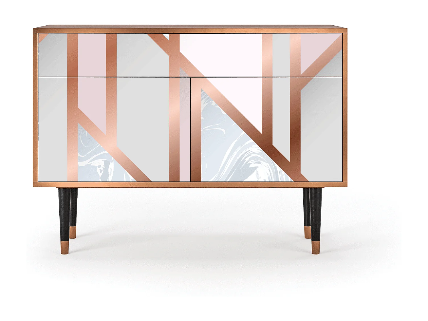 Dressoir - 115x85x48 cm - BS4 - Champagne Story, Walnoot