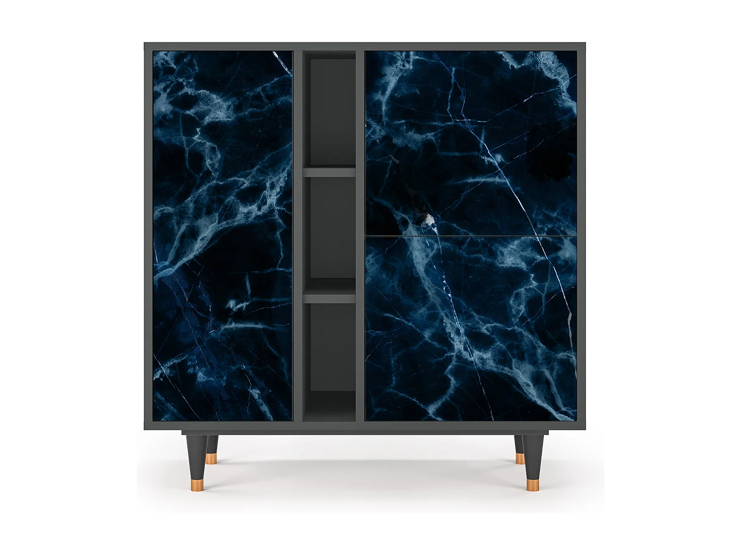 Kredens - 94х96х41 cm - BS5 - Deep Ocean, Antracyt