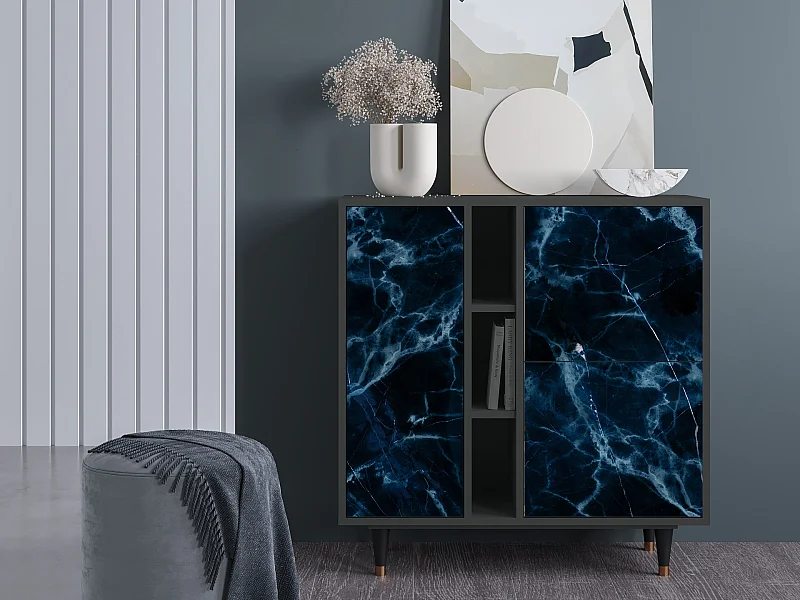 Kredens - 94х96х41 cm - BS5 - Deep Ocean, Antracyt