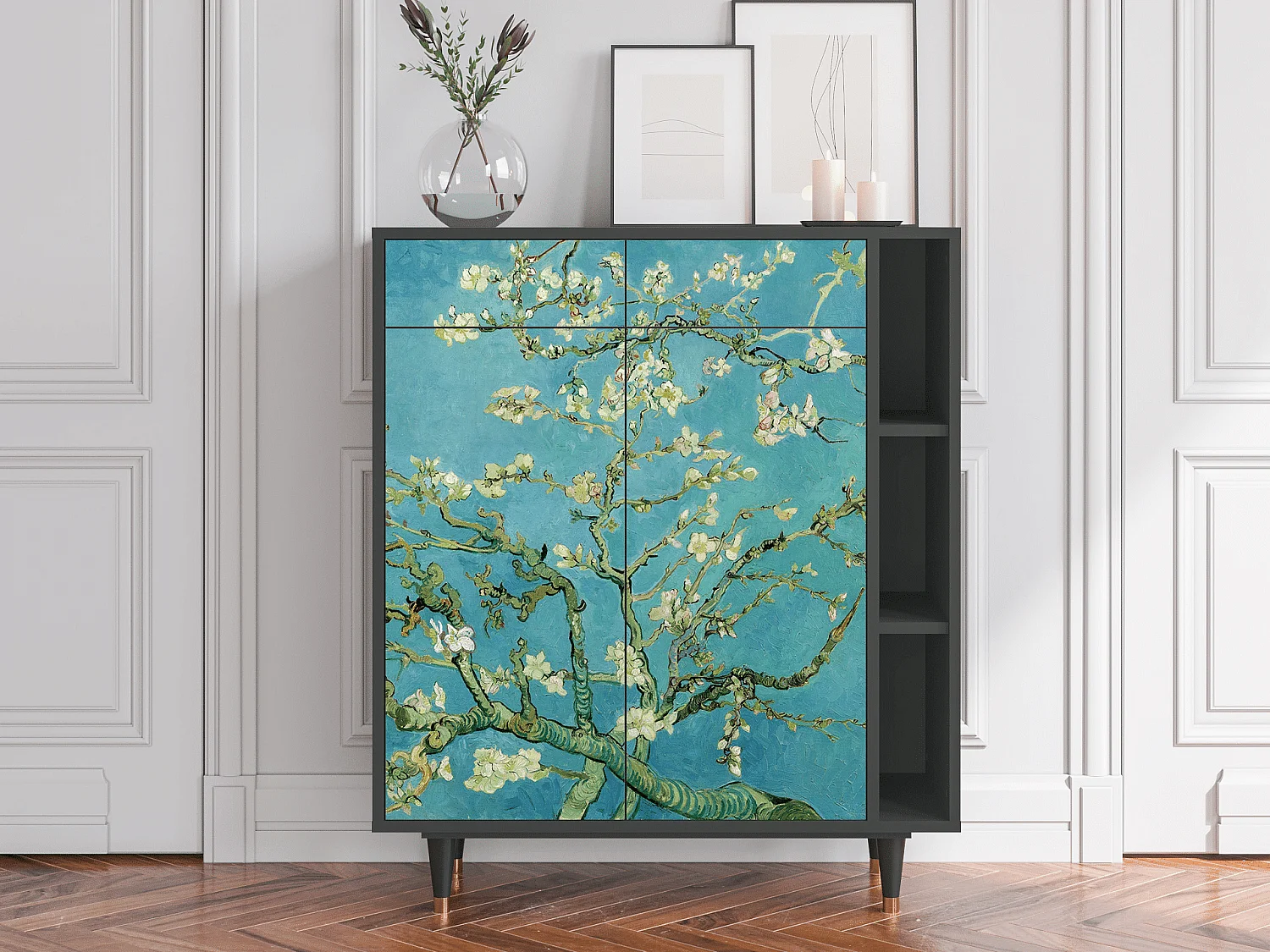 Aparador - 96х110х41 cm - BS6 - Almond Blossom, Antracite