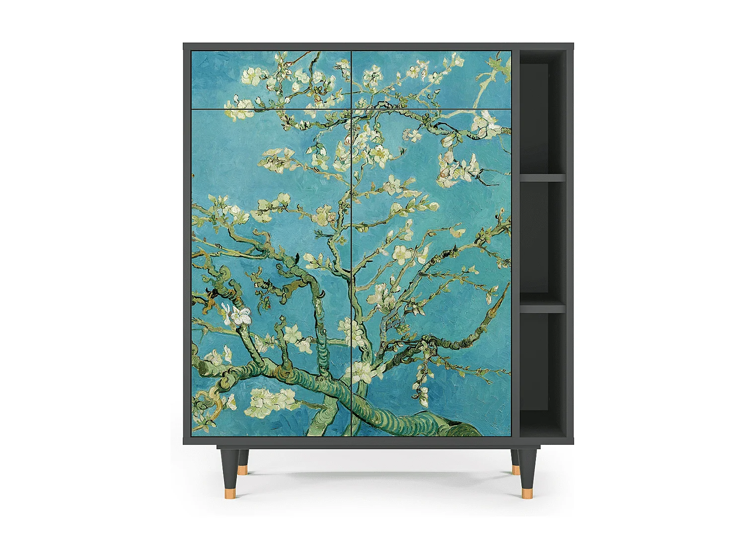 Credenza - 96х110х41 cm - BS6 - Almond Blossom, Antracite