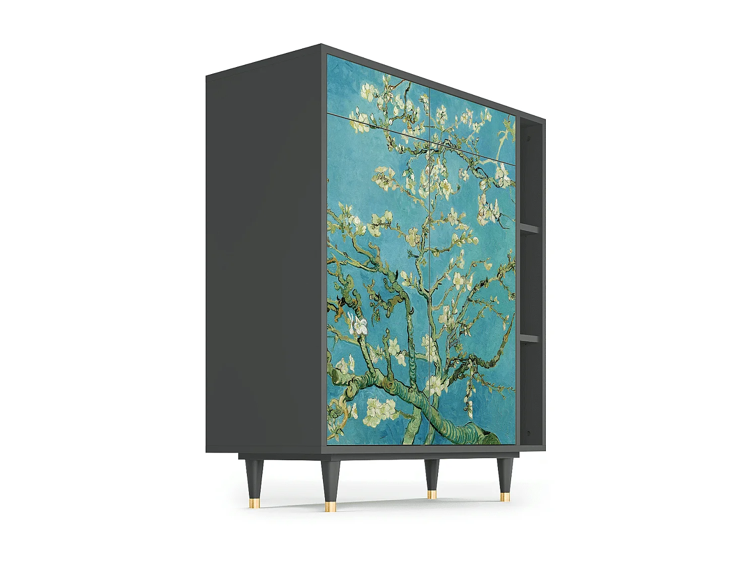 Credenza - 96х110х41 cm - BS6 - Almond Blossom, Antracite