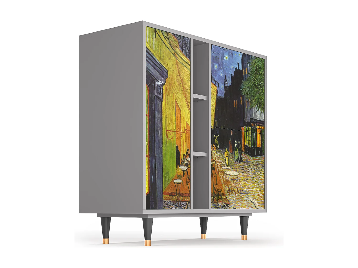 Credenza - 94х96х41 cm - BS5 - Café Terrace at Night, Grigio