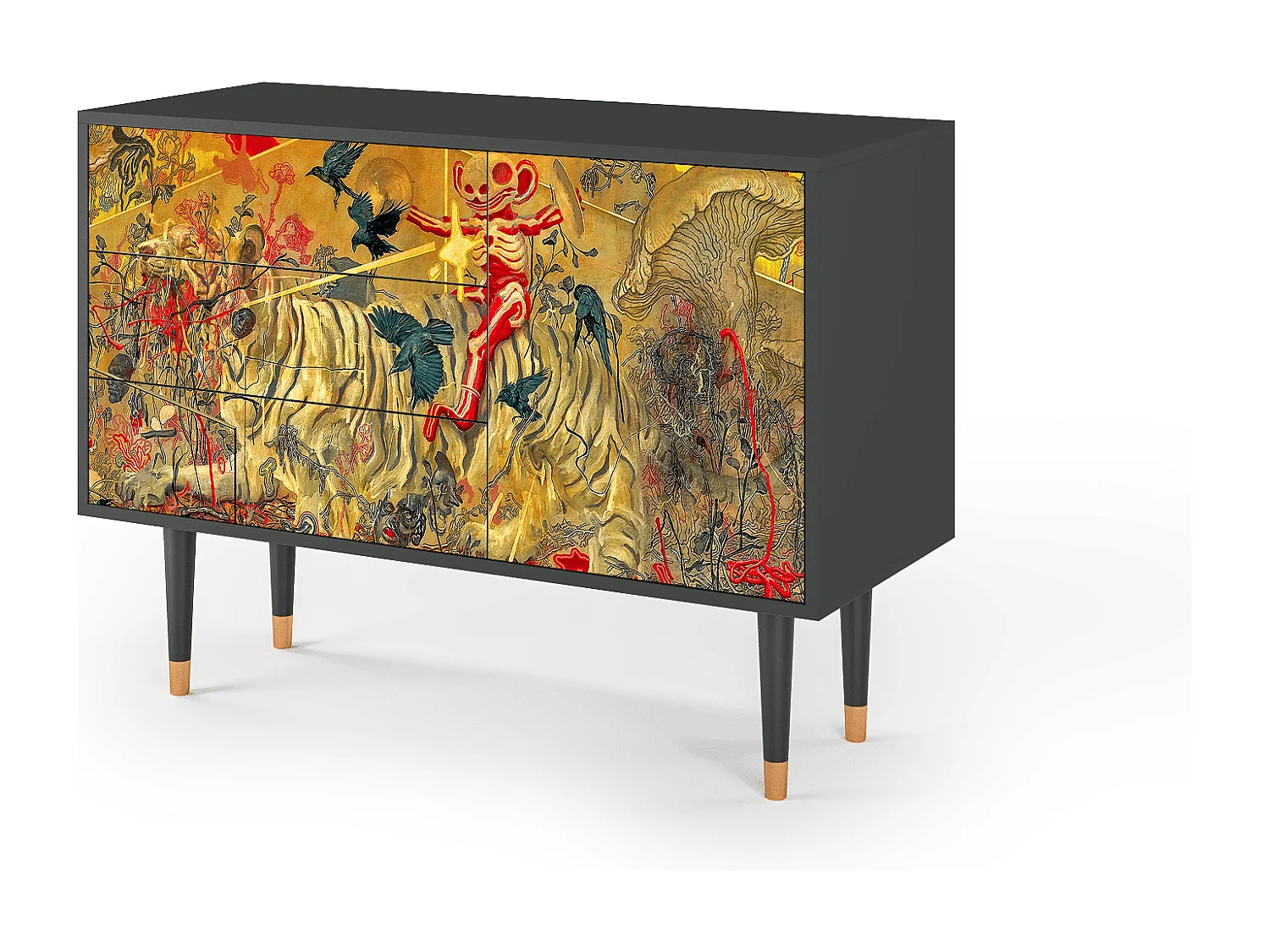 Credenza - 115х84х41 cm - S3 - Blood by James Jean, Antracite