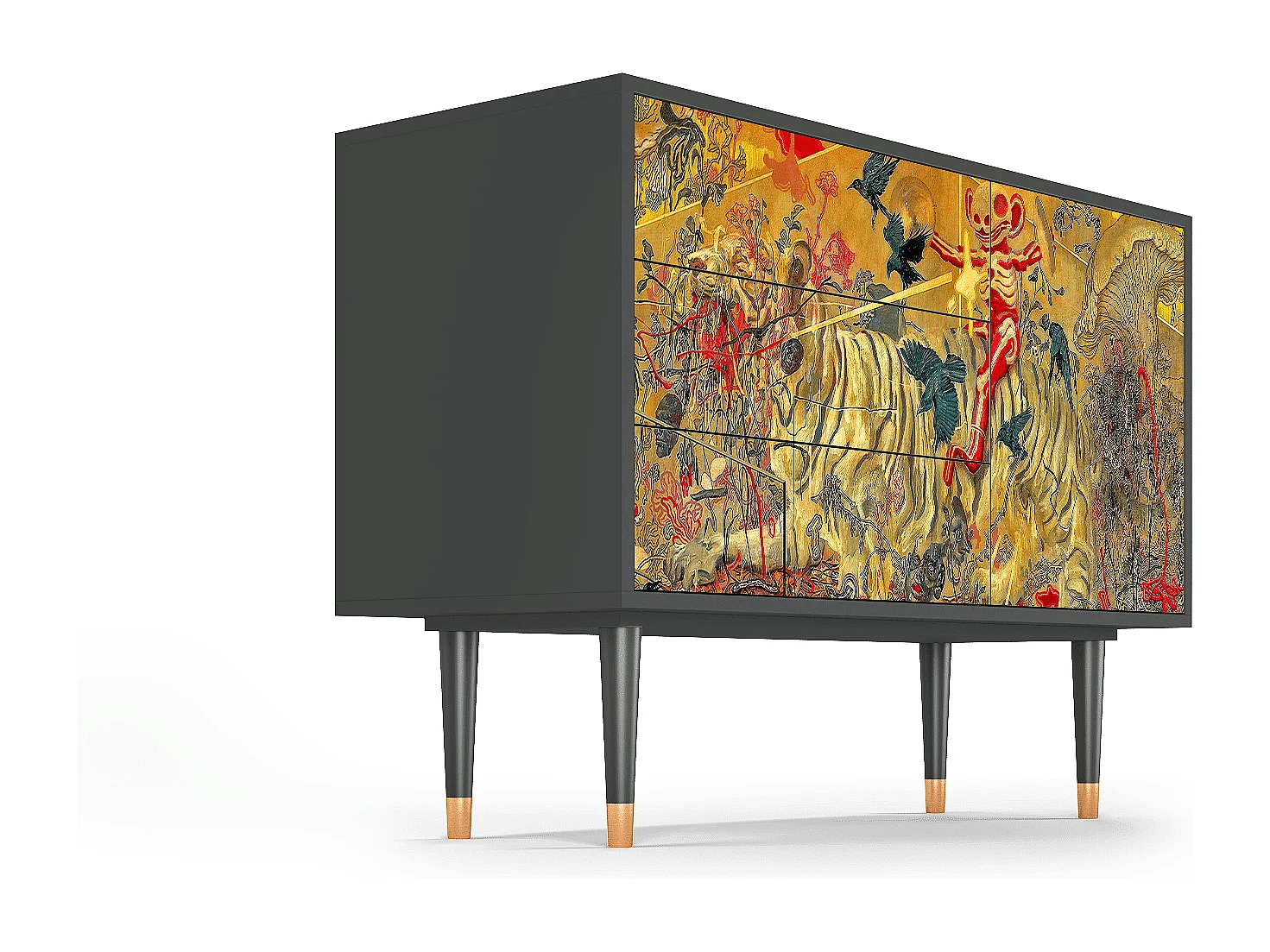 Credenza - 115х84х41 cm - S3 - Blood by James Jean, Antracite