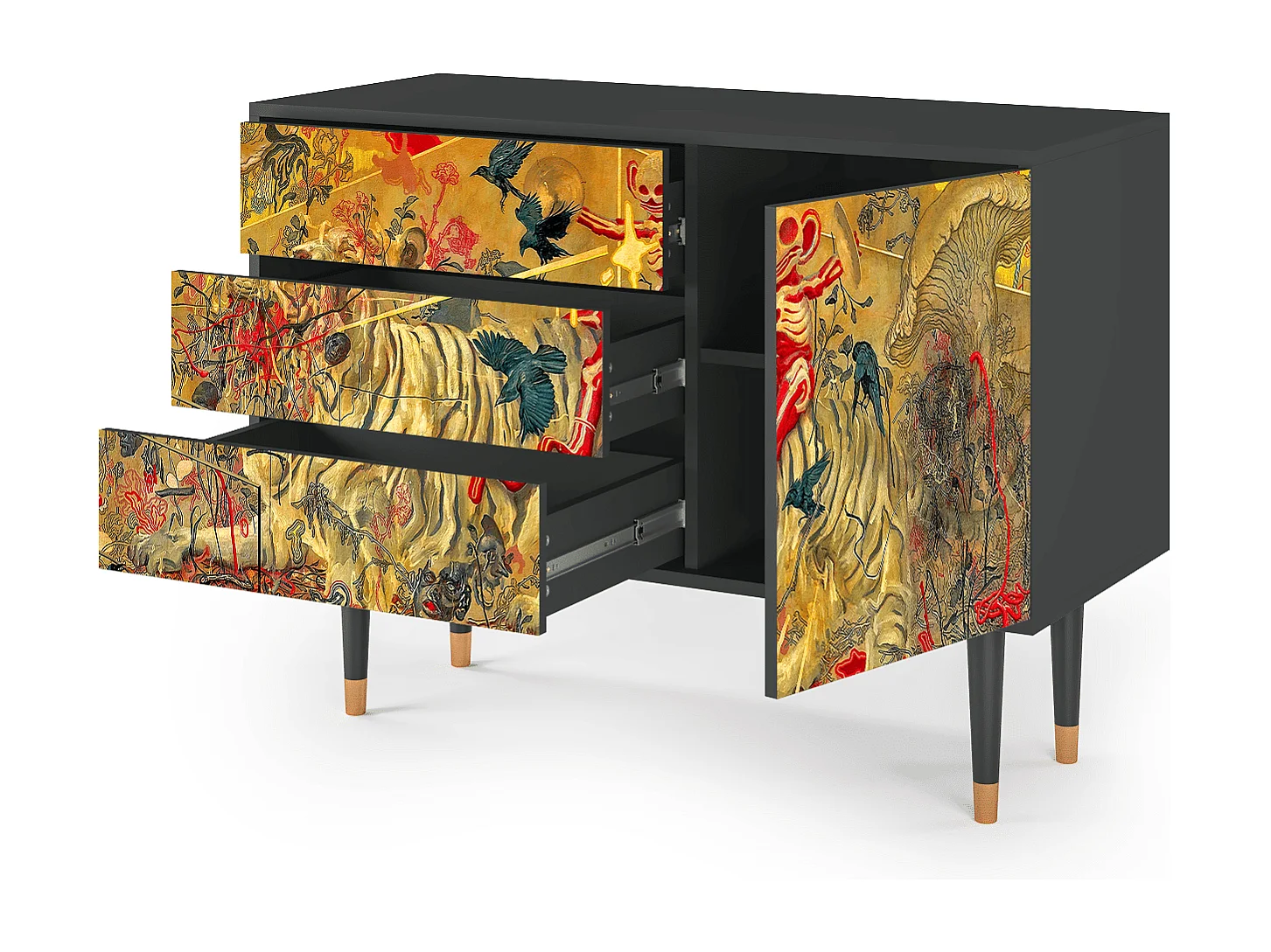 Credenza - 115х84х41 cm - S3 - Blood by James Jean, Antracite