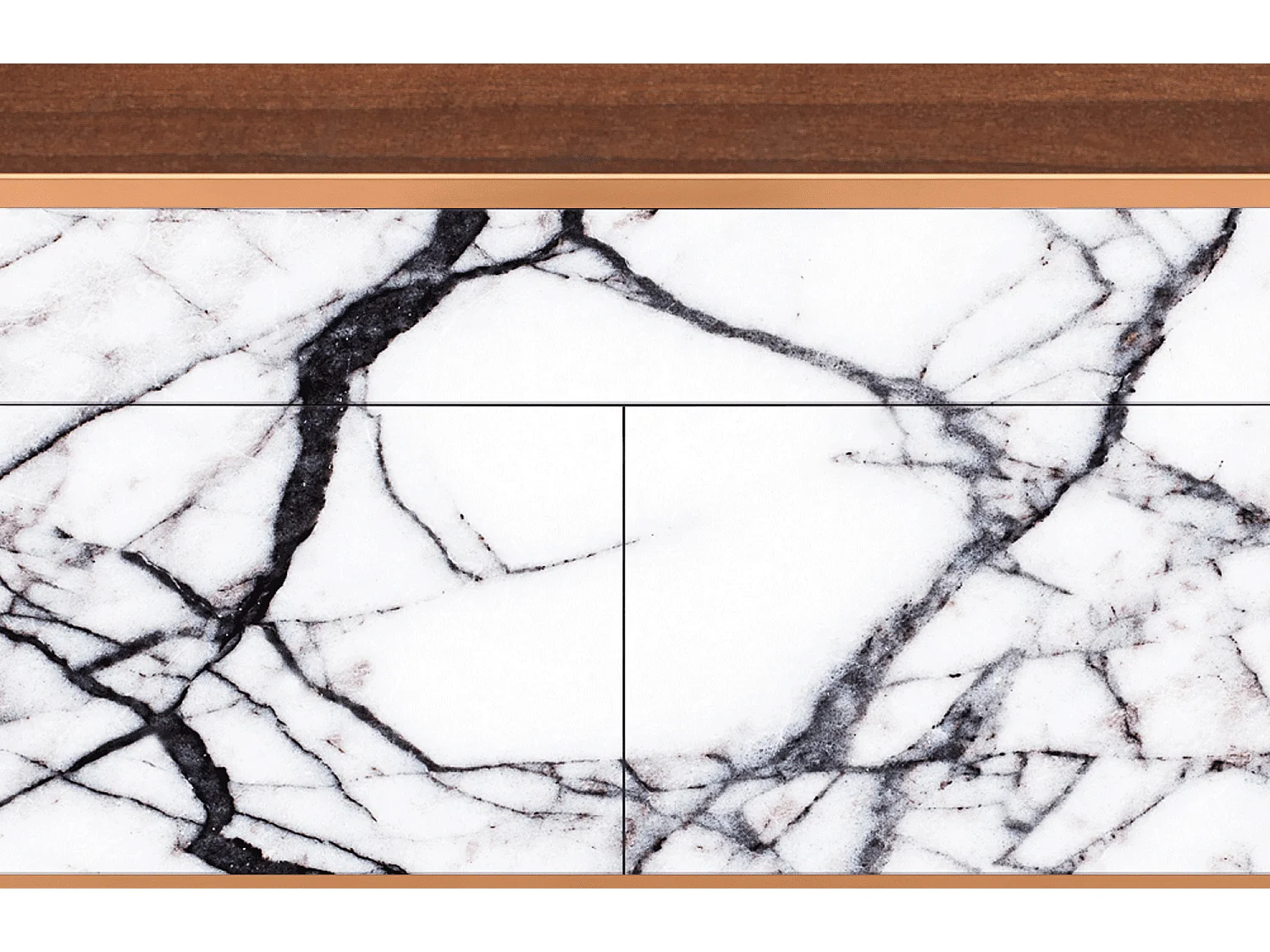 Buffet - 115x85x48 cm - BS4 - Raven Marble, Noyer