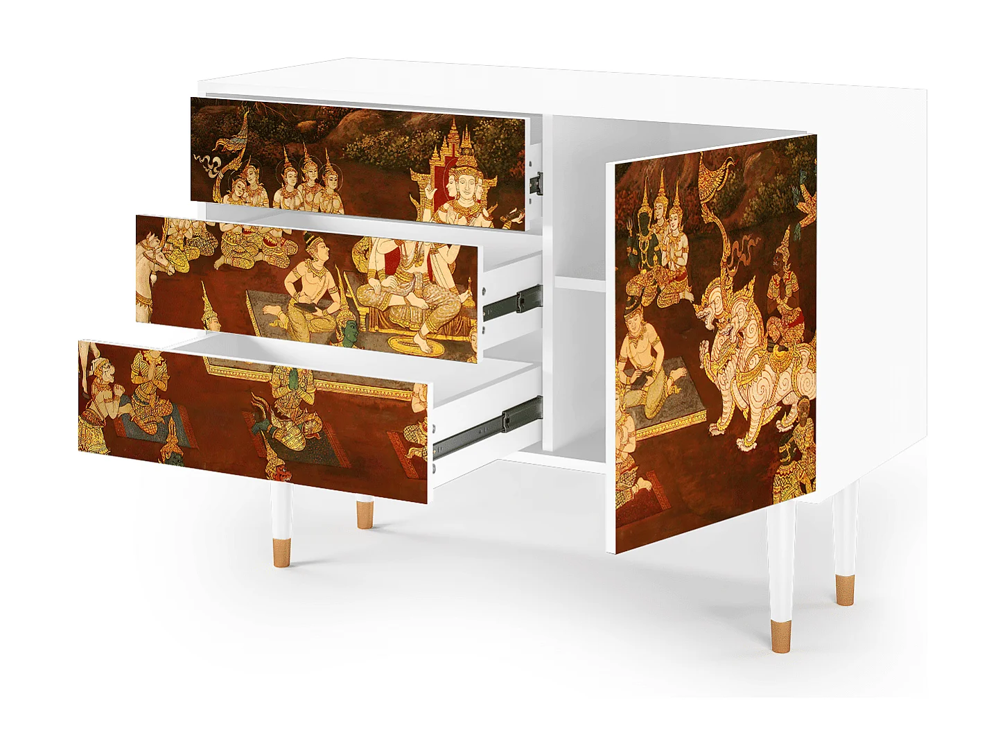 Credenza - 115х84х41 cm - S3 - Malyavan, Bianco