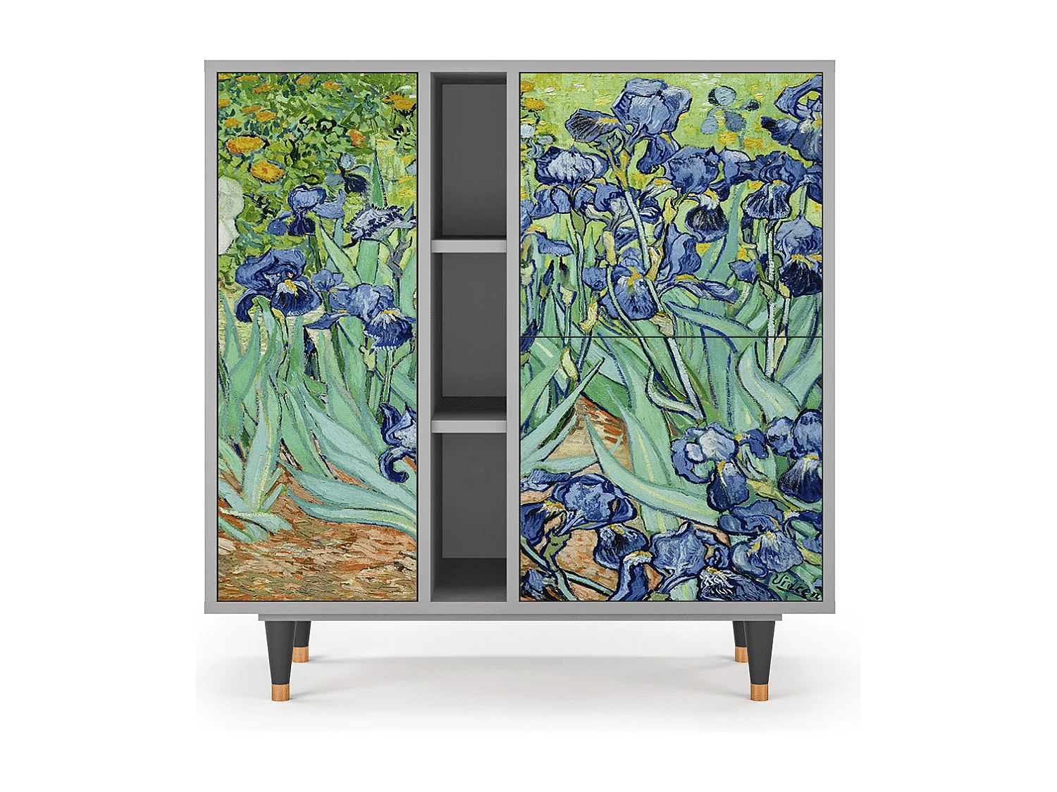 Dressoir - 94х96х41 cm - BS5 - Irises , Grijs