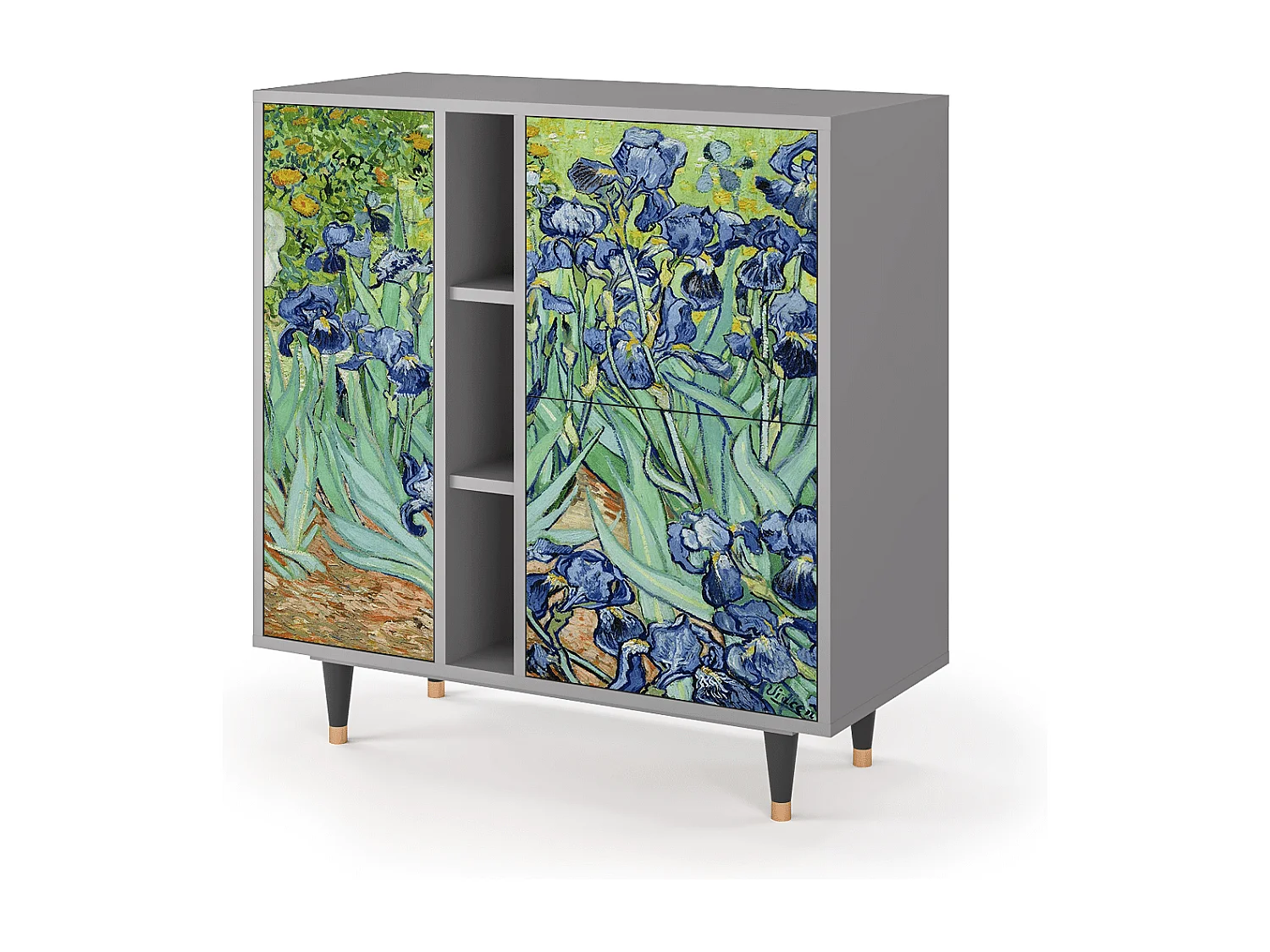 Dressoir - 94х96х41 cm - BS5 - Irises , Grijs