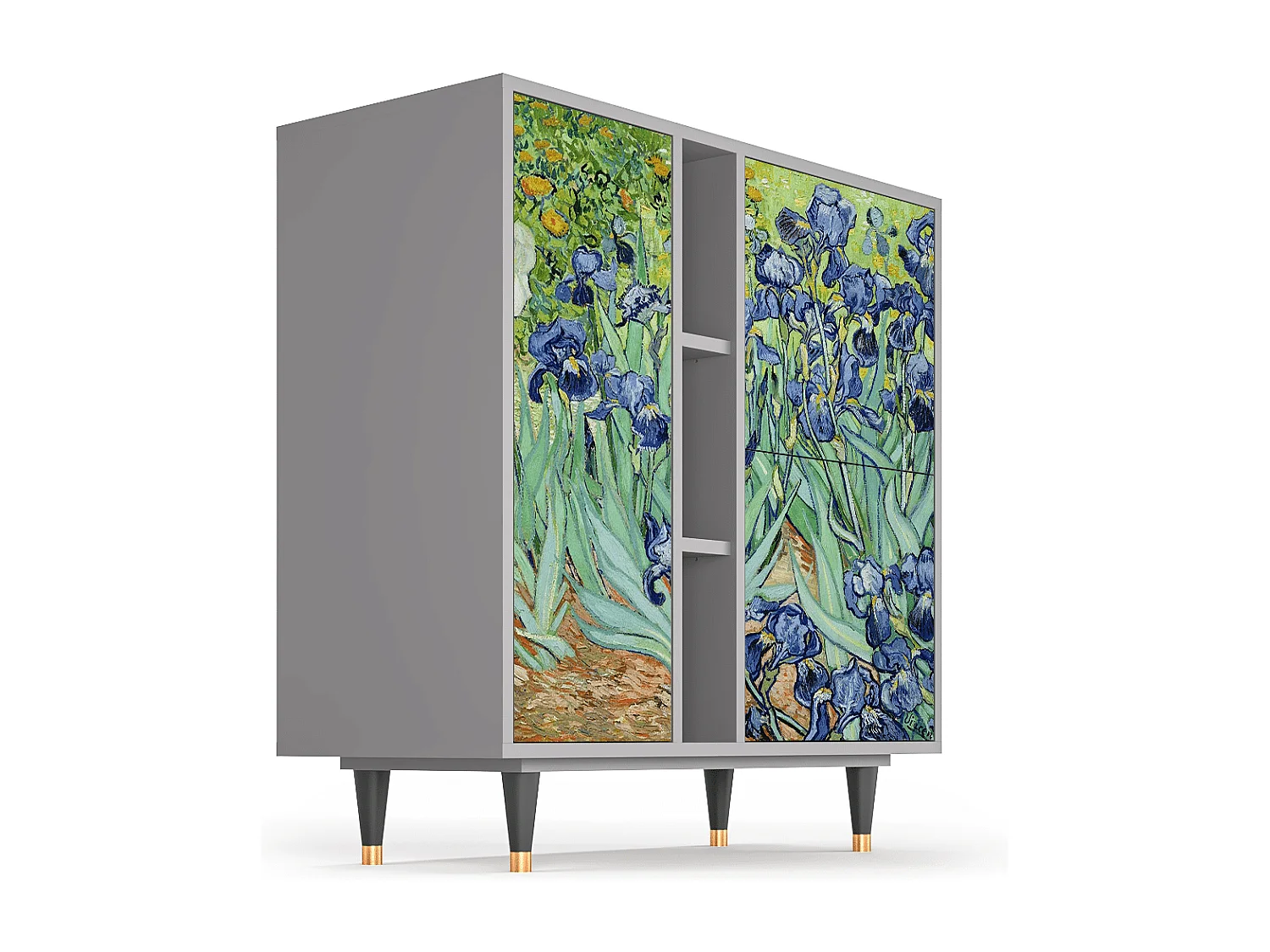 Credenza - 94х96х41 cm - BS5 - Irises , Grigio