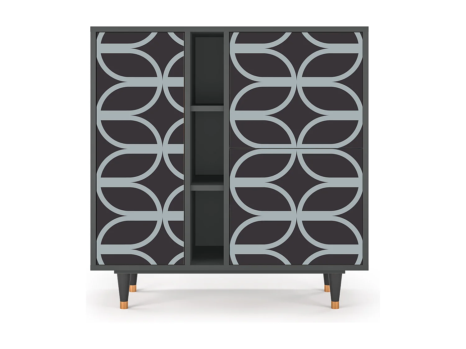 Sideboard - 94х96х41 cm - BS5 - Braided Blue, Anthrazit