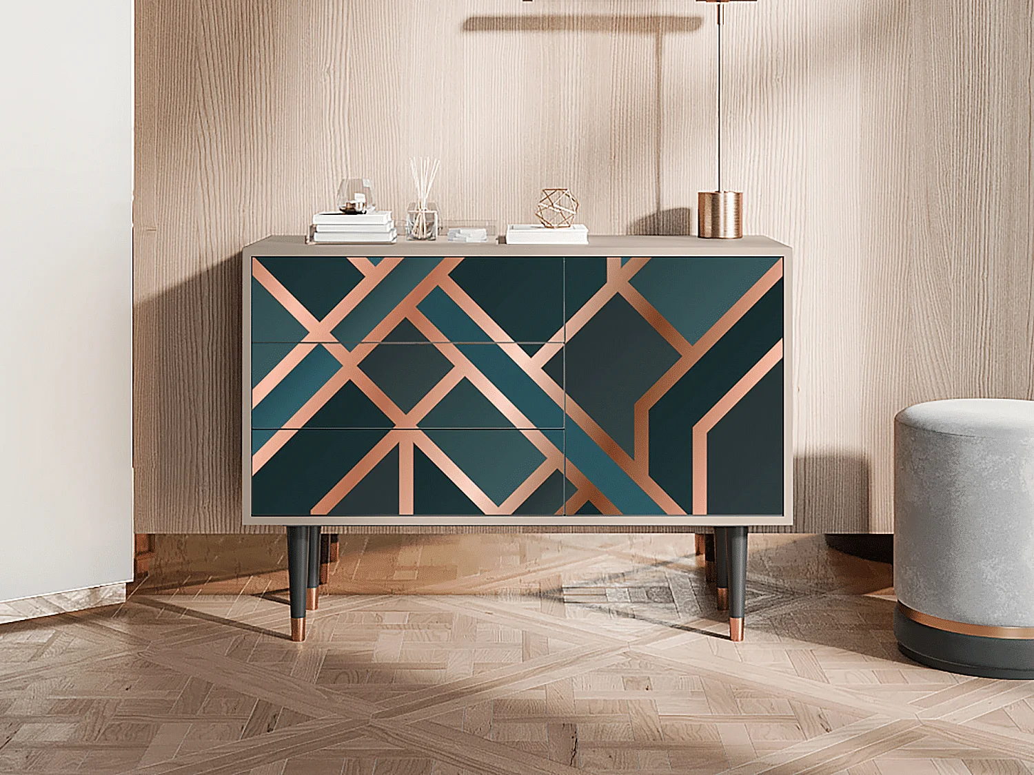 Buffet - 115х84х41 cm - S3 - Bronze Crossroad, Latte