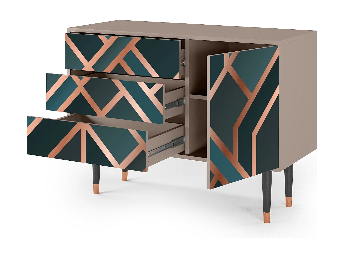 Buffet - 115х84х41 cm - S3 - Bronze Crossroad, Latte