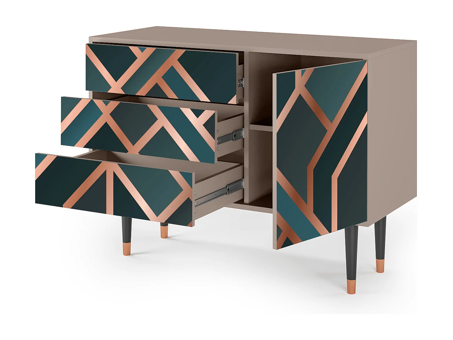 Buffet - 115х84х41 cm - S3 - Bronze Crossroad, Latte