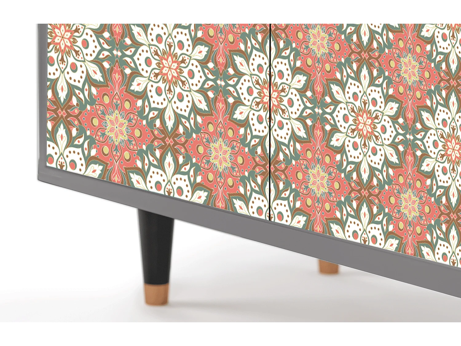 Kredens - 94x96x48 cm - BS3 - Peach Grove, Szary