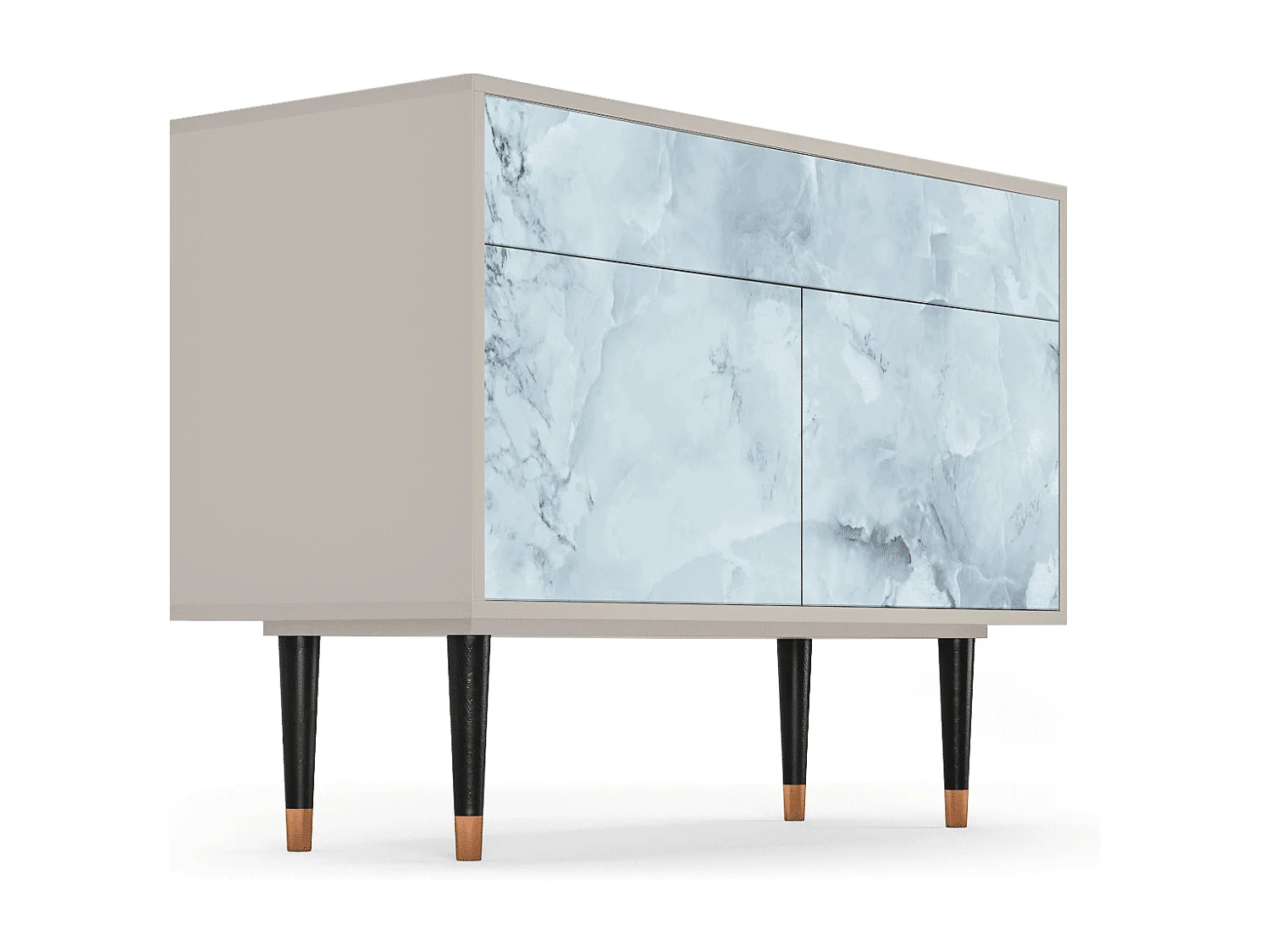 Kredens - 115x85x48 cm - BS4 - Glacial Colour, Piaskowy