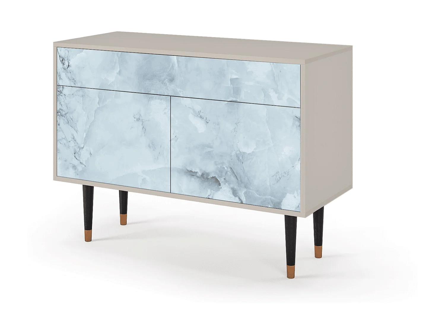 Kredens - 115x85x48 cm - BS4 - Glacial Colour, Piaskowy