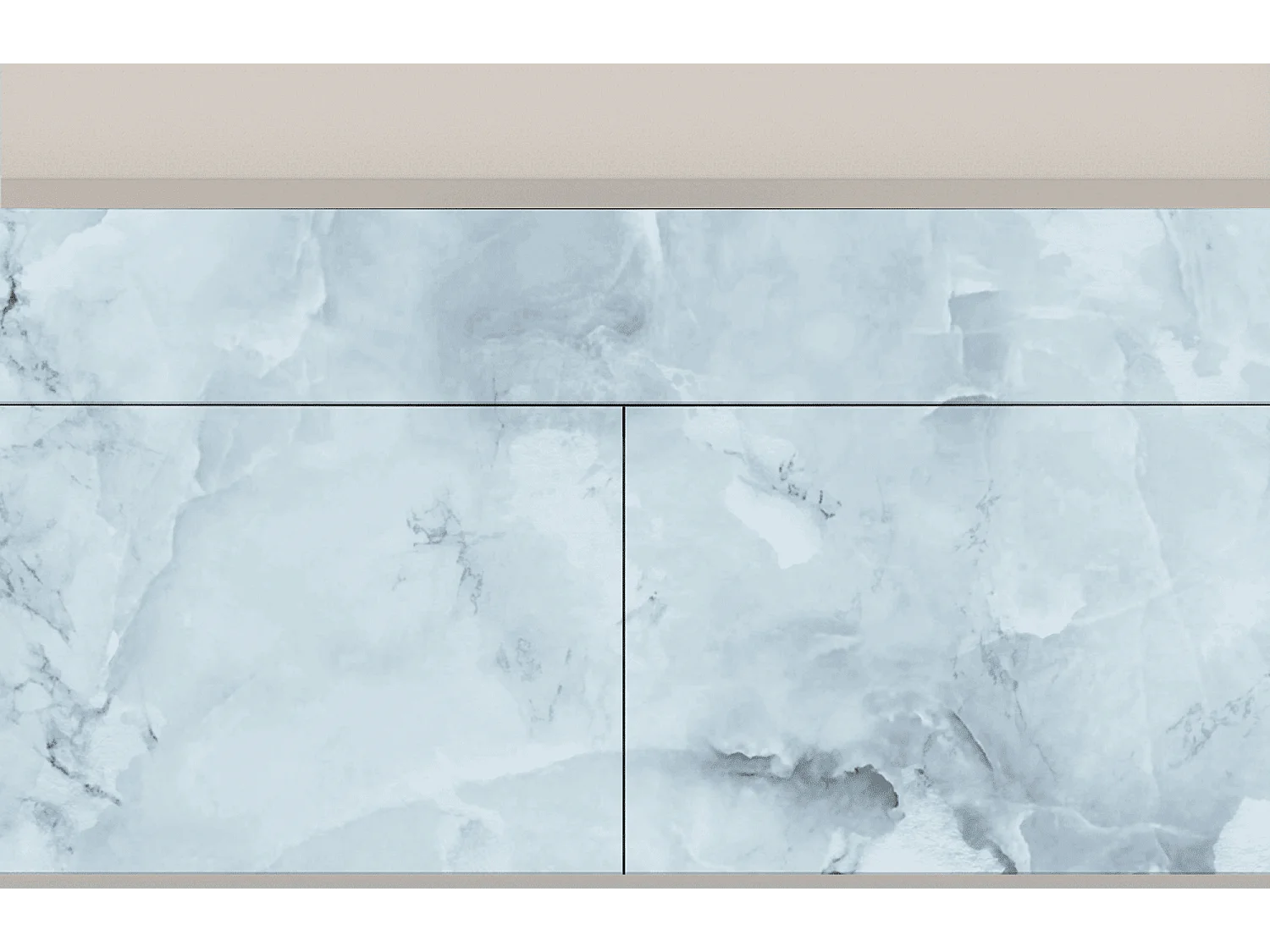 Kredens - 115x85x48 cm - BS4 - Glacial Colour, Piaskowy