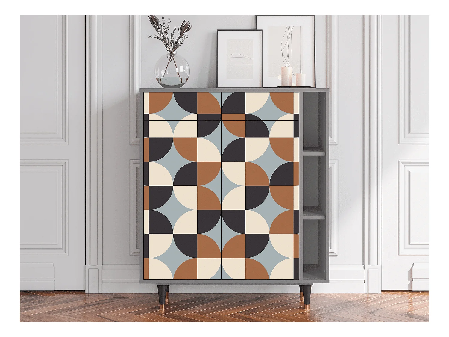 Buffet - 96х110х41 cm - BS6 - Brown Sensation, Gris