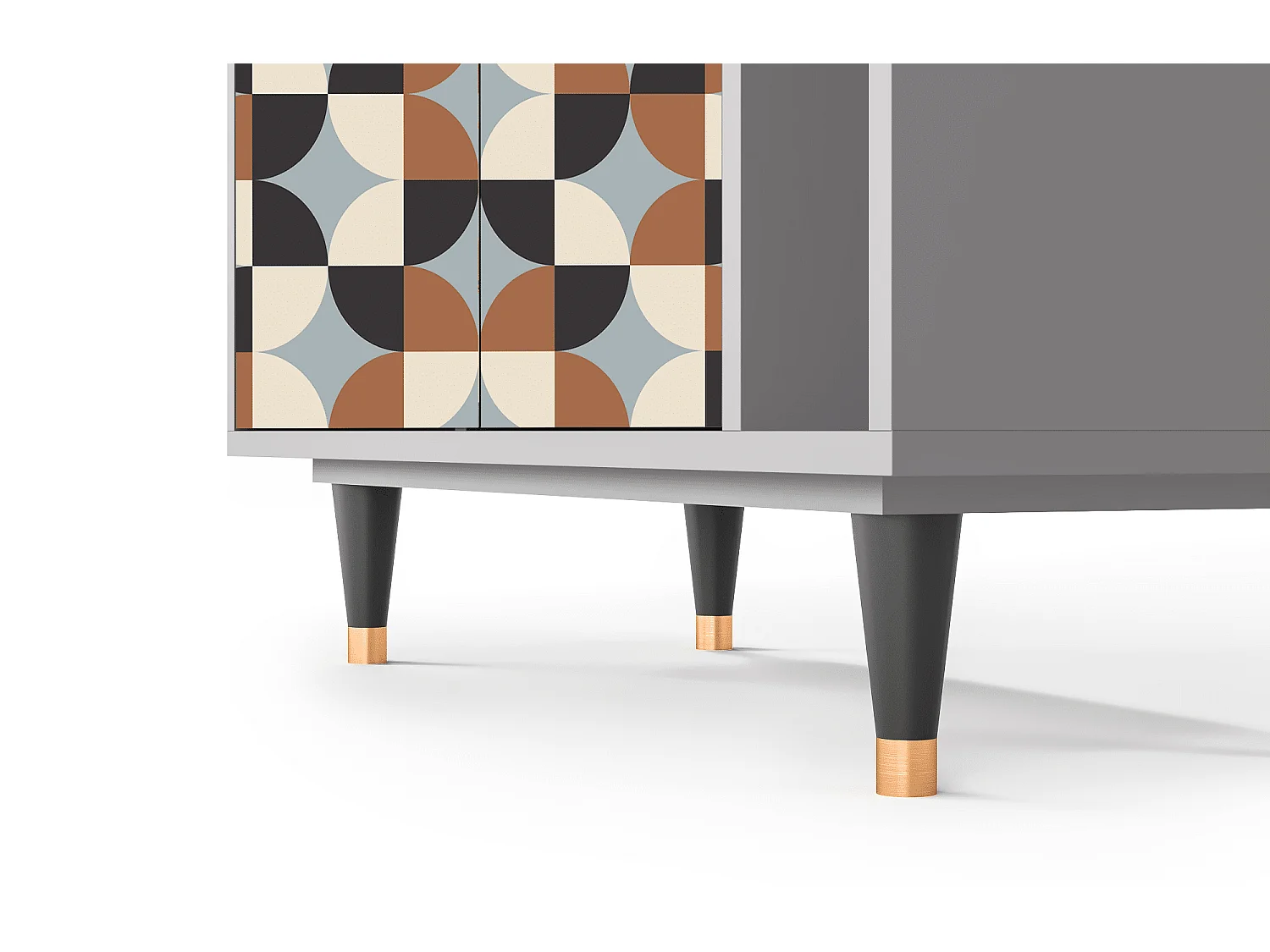 Dressoir - 96х110х41 cm - BS6 - Brown Sensation, Grijs