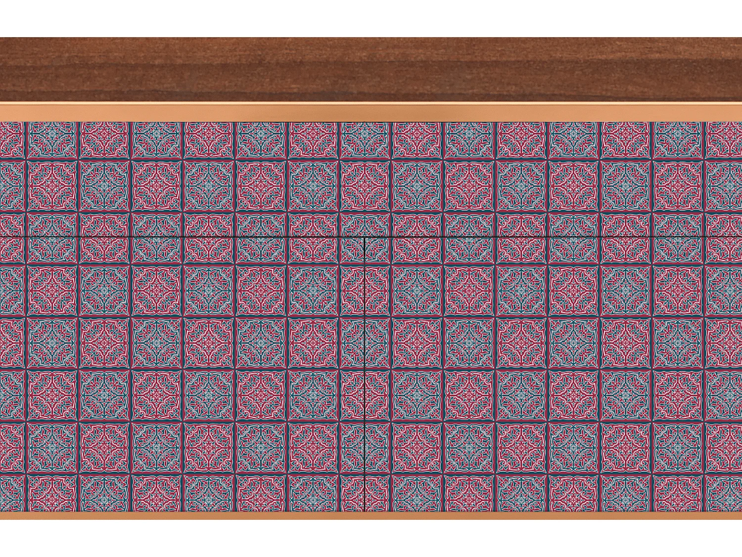 Dressoir - 115x85x48 cm - BS4 - Riviera Mosaic, Walnoot