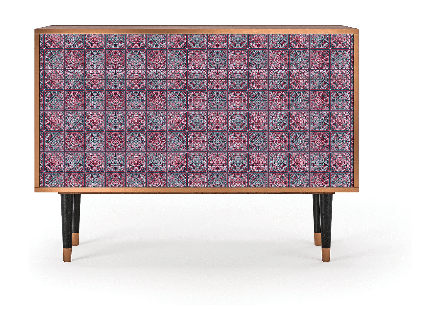 Buffet - 115x85x48 cm - BS4 - Riviera Mosaic, Noyer