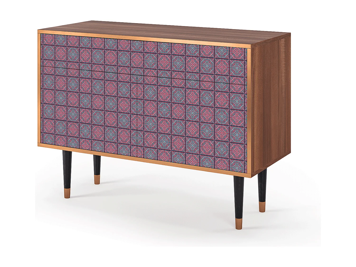 Buffet - 115x85x48 cm - BS4 - Riviera Mosaic, Noyer