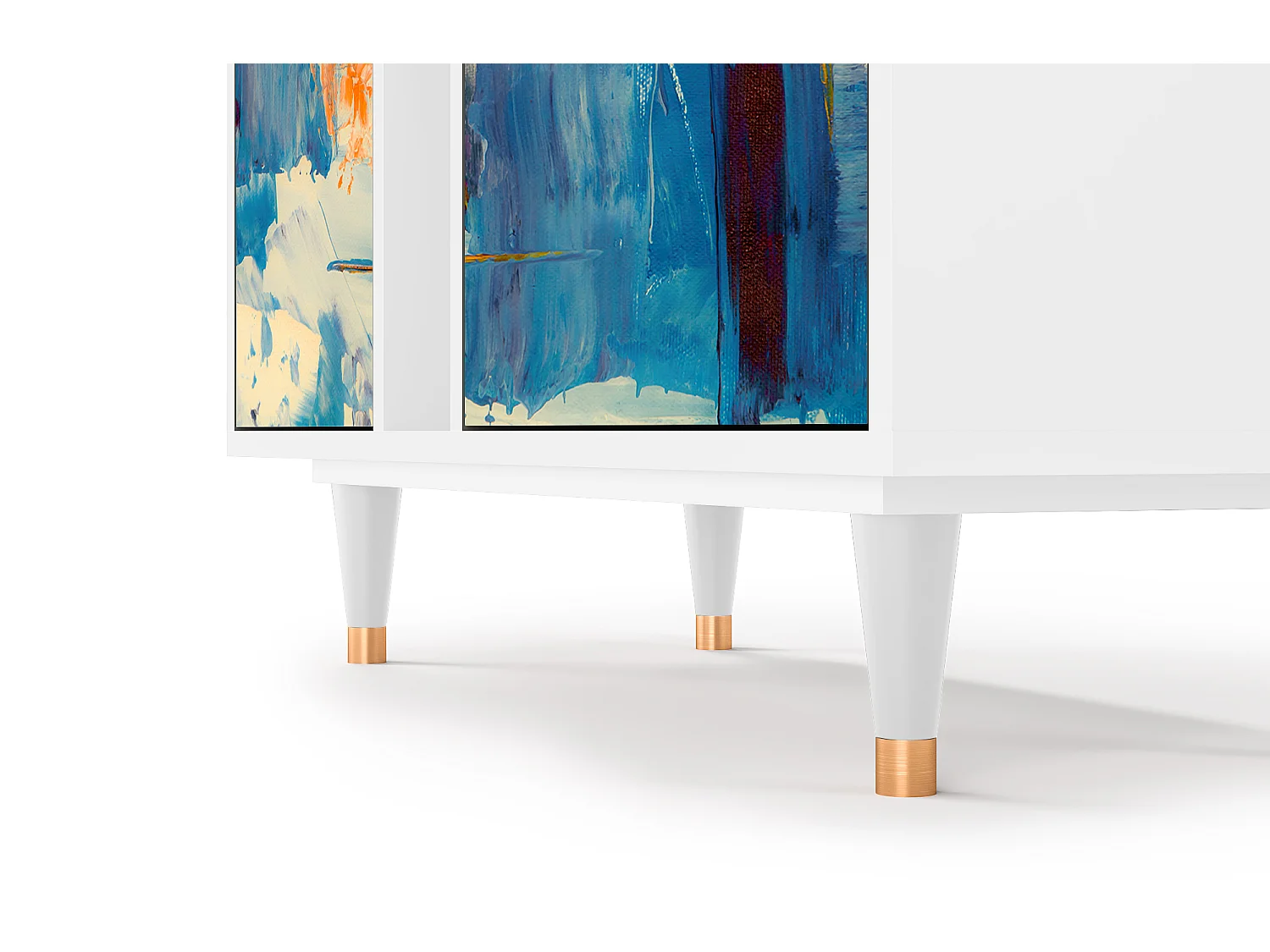Credenza - 94х96х41 cm - BS5 - Abstract Expressionism, Bianco